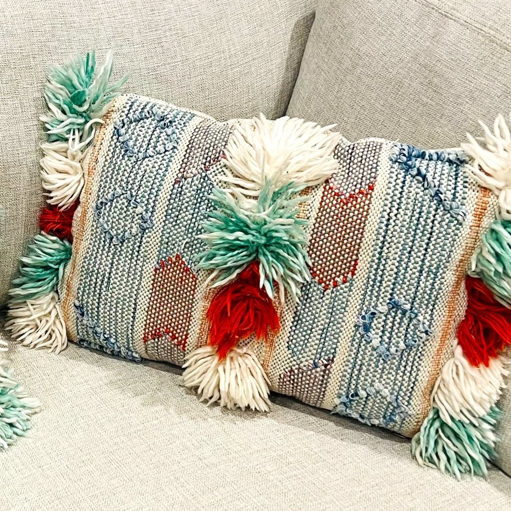 TWO Opalhouse Lumbar Pillows